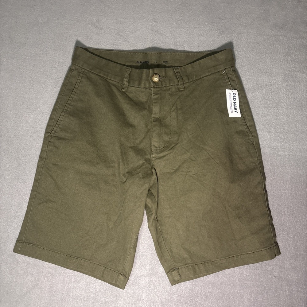 Old Navy Men's Slim Built In Flex Size 28 Color Green NWT